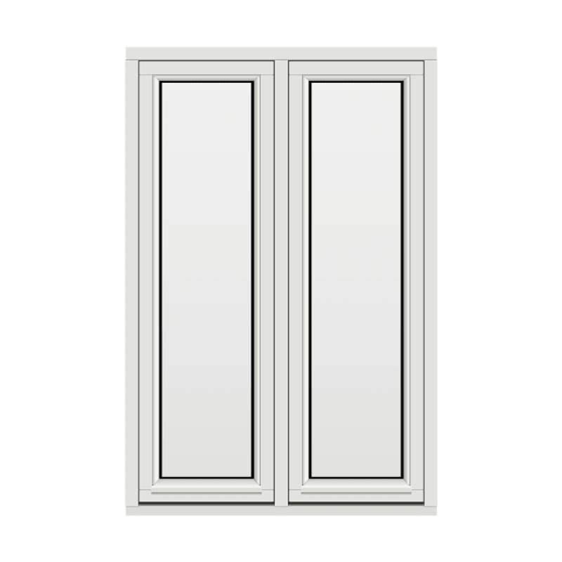H-vinduet sidesving 2 rams 100x150 (99x149)