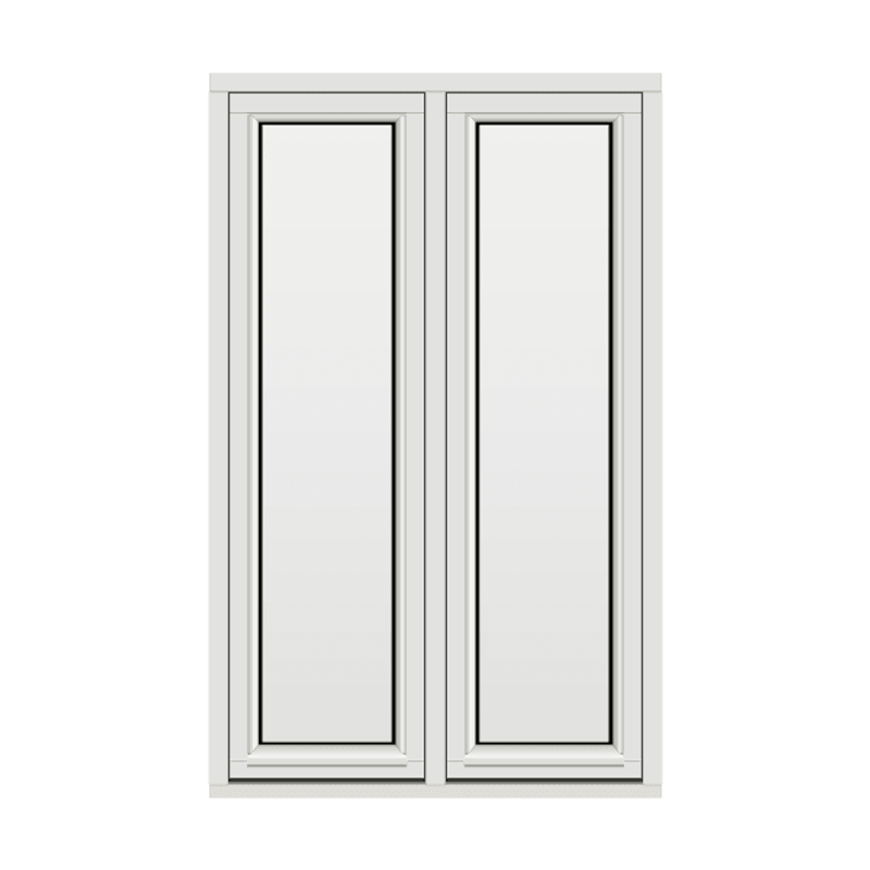 H-vinduet sidesving 2 rams 100x160 (99x159)