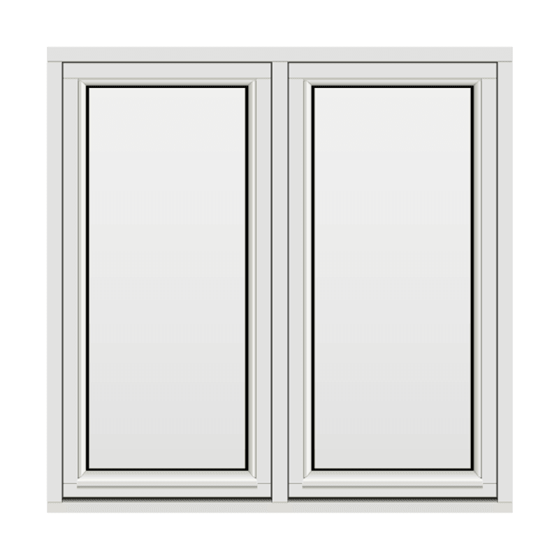 H-vinduet sidesving 2 rams 130x130 (129x129)