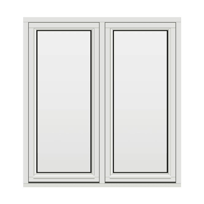 Hovedbilde H-vinduet sidesving 2 rams 130x140 (129x139)