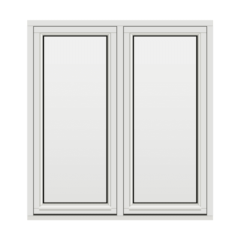 H-vinduet sidesving 2 rams 130x140 (129x139)