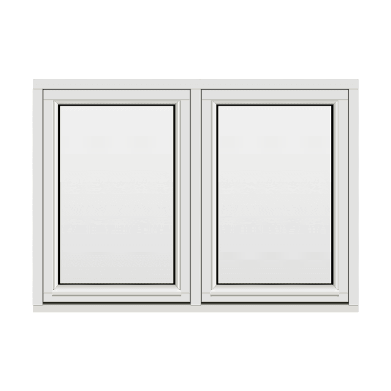 H-vinduet sidesving 2 rams 140x100 (139x99)