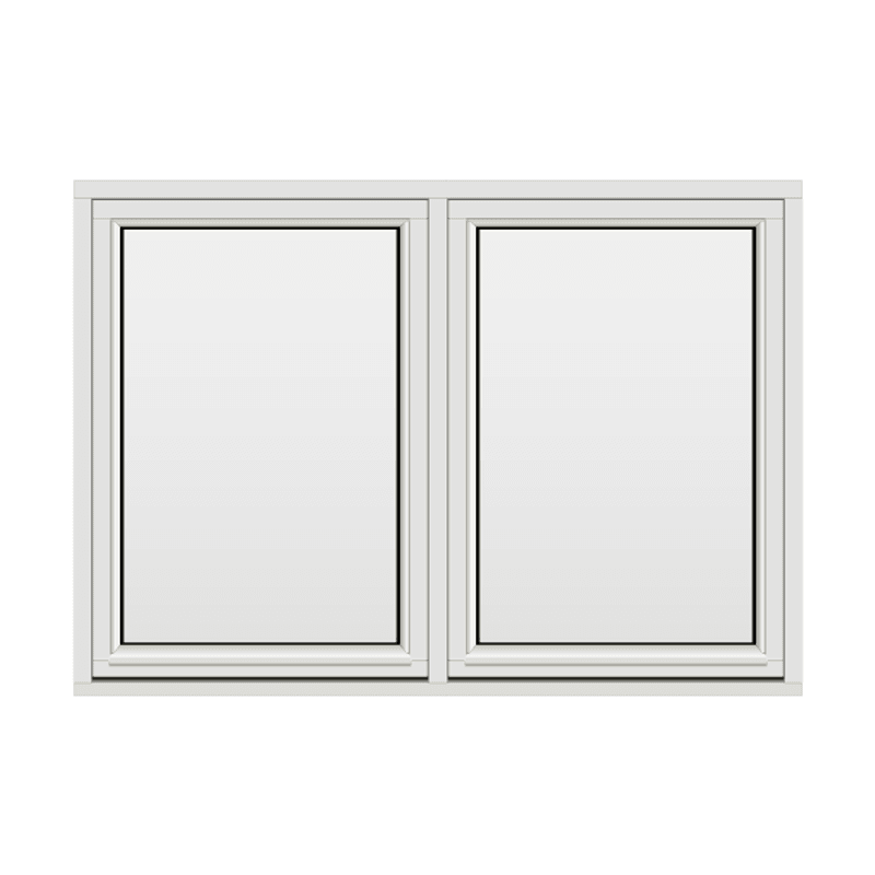 H-vinduet sidesving 2 rams 170x120 (169x119)