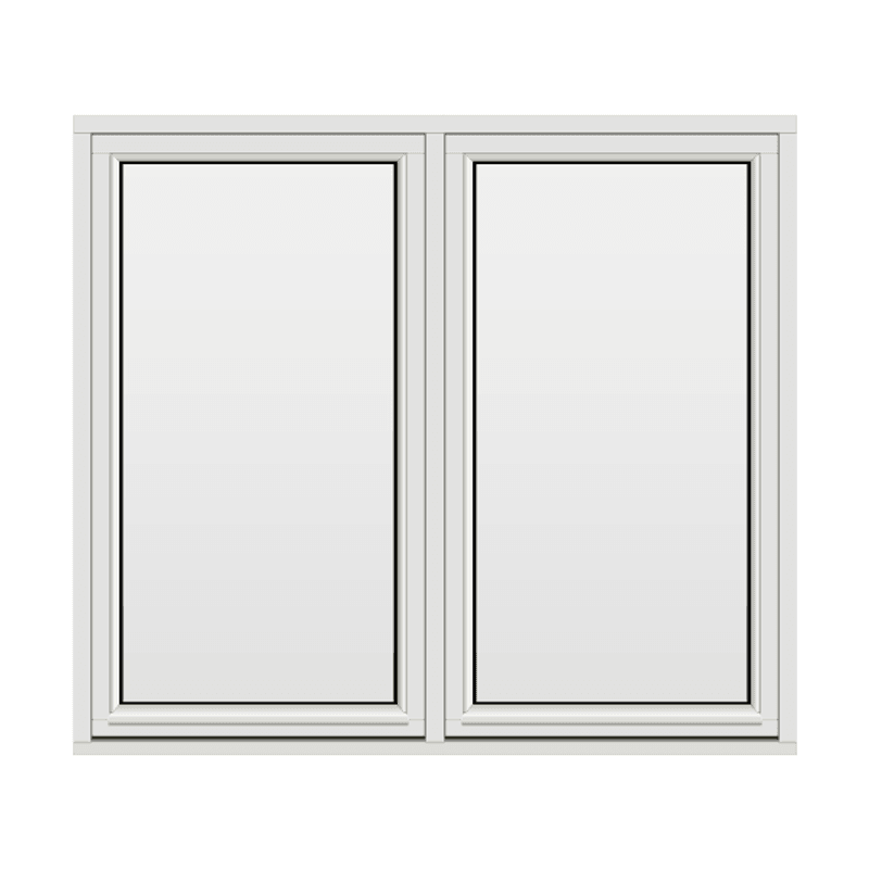 H-vinduet sidesving 2 rams 170x150 (169x149)