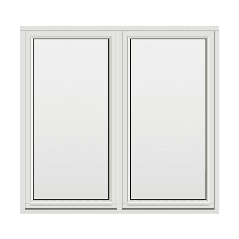 H-vinduet sidesving 2 rams 170x160 (169x159)