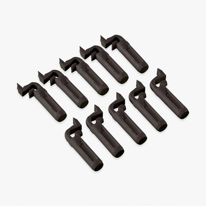 Hovedbilde Klips for aluminium klipssprosser, 10pk Sort plast