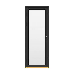 Hovedbilde H-balkongdøren Tre/Alu 80x200 3L U1.0 Br0 Venstre RAL9004