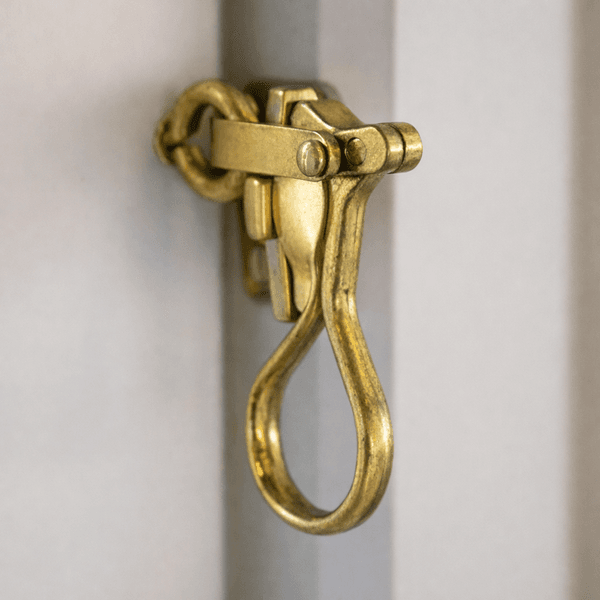 Haspe m/sluttstykke Gulkrom